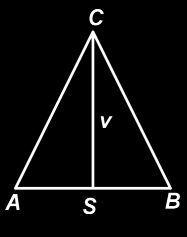 6. Vypočítejte výšku rovnormenného trojúhelníku,