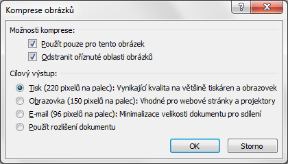 Kapitola 3: Karta Vloţení 69 Obrázek Úprava obrázku souboru je zapamatována pozice aktivní buňky, na tomto místě se také uţivateli soubor otevře.