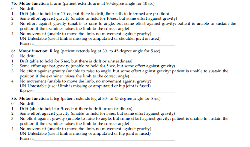 Neurological Outcome Scale for