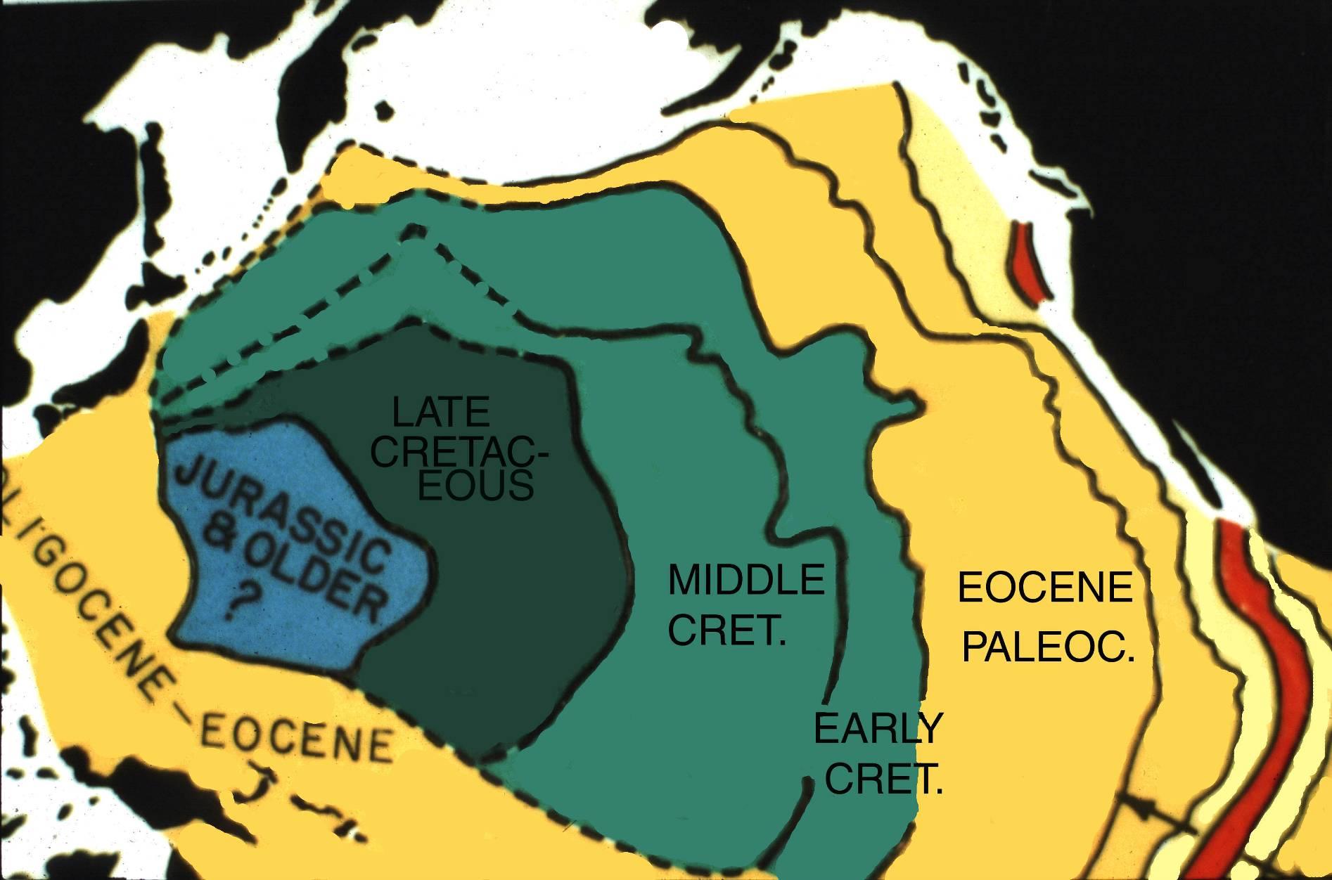 Stáří oceánské kůry a