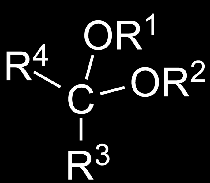 Chemické vlastnosti reakce s alkoholy Reakci aldehydu s alkoholem je nutné katalyzovat malým množstvím chlorovodíku dochází ke