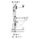 Nevhodný pro zabetonování Vlastnosti Geberit Sigma splachovací nádržka do stěny 12 cm (UP320) s ovládáním zepředu 2 množství splachování s ovládacími tlačítky Sigma50, Sigma20, Sigma01 nebo Bolero 1