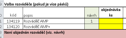 7. Výběr transformátoru Na základě výběru LED pásků a potřebného příkonu formulář navrhne vhodný transformátor. Návrh nepřechází do objednávky! Je nutno vepsat do objednávky.