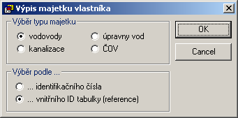 4.6.3 Definice složených filtrů Tento dialog umožňuje zobrazit v jednotlivých formulářích majetkové a provozní evidence pouze určité záznamy.