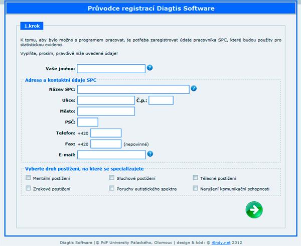 Spuštění programu Pro spuštění programu klikněte na ikonu Diagtis Software na ploše monitoru.