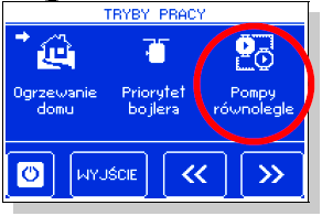 V tomto režimu se zapne čerpadlo pro ohřev TÚV dle regulace teploty a po dosažení nastavené teploty TÚV se čerpadlo vypne a aktivuje se čerpadlo ústředního topení.