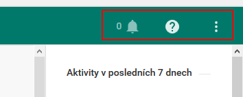 Notifikace, nápověda, nastavení