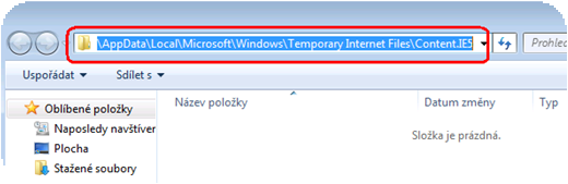 Do tohoto místa ukládá Internet Explorer všechny soubory při prohlížení stránek na Internetu. 4.3. Systémové soubory vyčistěte systémové soubory. 4.3.1.