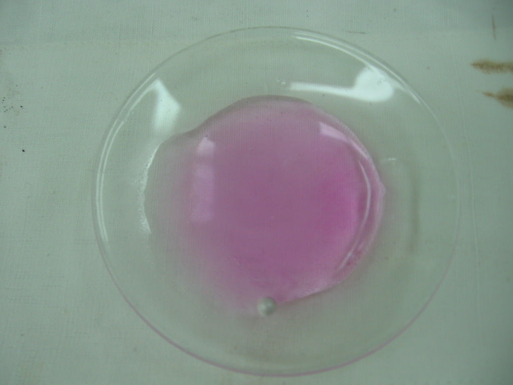 Kapitola: Pokusy se změnou barev Pokus: Sodík v Petriho misce Čas na provedení: 10 minut Rizikovost: NDP Bezpečnostní upozornění: Při manipulaci se sodíkem dbáme na to, abychom ho nechytali do prstů.