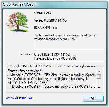 Nápověda / Nápověda pro SYMOS 97 Vyvolá nápovědu k aplikaci SYMOS 97. Nápověda / Program v síti WWW Otevře internetový prohlíţeč na stránkách aplikace SYMOS 97.