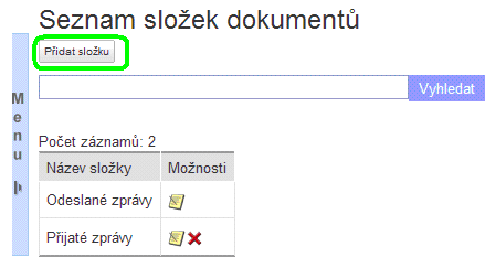 5. Vytvoření vlastního dokumentu Obrázek č. 20 Formulář Vytvoření vlastního dokumentu je určen pro tvorbu dokumentů.