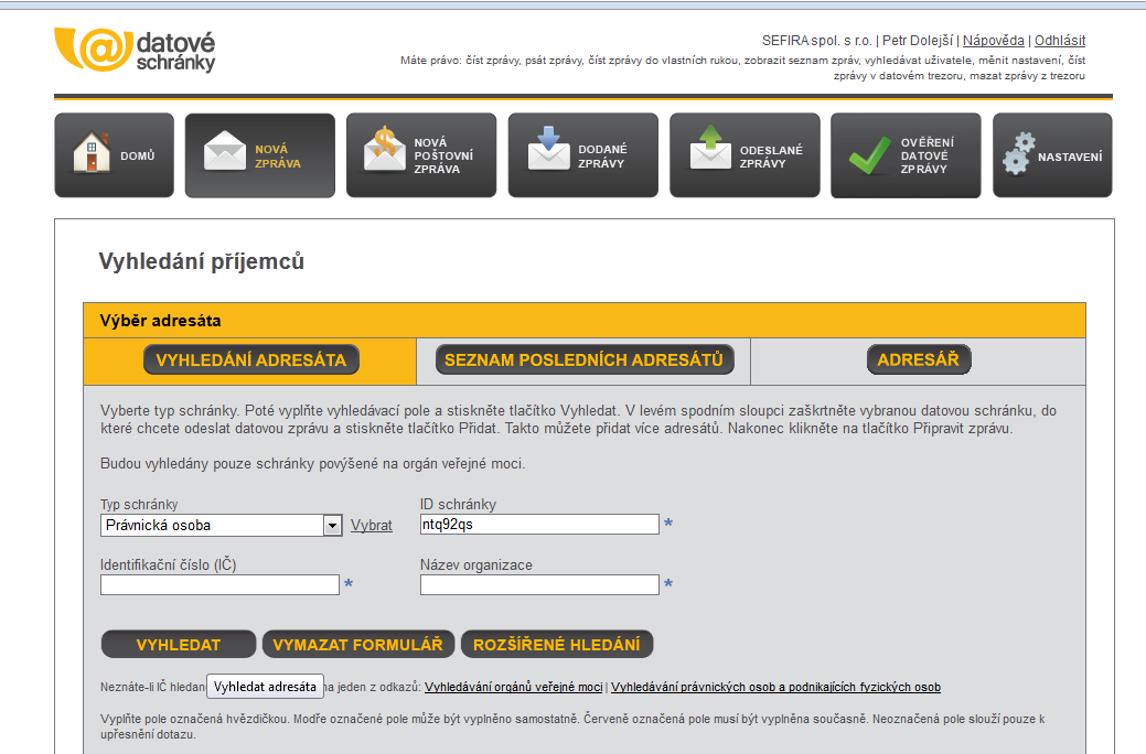 Zasílání návrhu projektu prostřednictvím ISDS 5. Zasílání návrhu projektu prostřednictvím ISDS Uložte si verzi návrhu projektu v PDF FINAL, kterou chcete odeslat do GA ČR, do svého úložiště/složky.