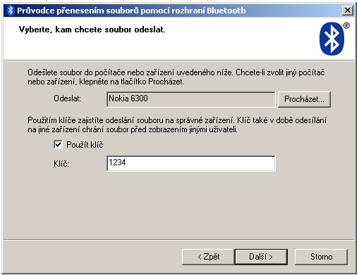 Obr. E-1 Nastavení přístupových práv rozhraní Bluetooth na počítači Obr.