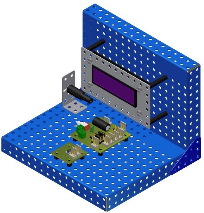 Měření vlhkosti 1x MERKUR board basic - PICAXE, 1x Modul SHT11, OLED Displej Tento experiment je zaměřen na seznámení se s principy měření vlhkosti. K měření je využita součástka s názvem SHT11.