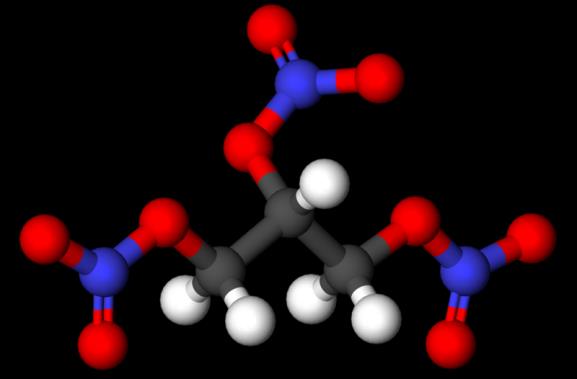 1,2,3-trinitro-oxy-propan (propan-1,2,3-triyltrinitrát) Dynamit Obr.