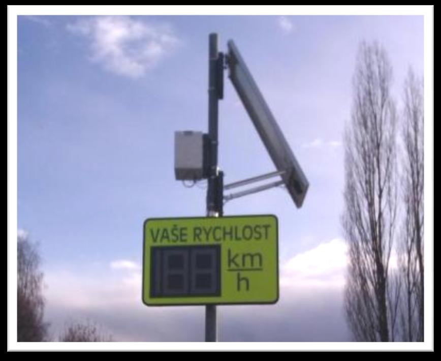 dopravní systémy informační radar detekce rychlosti projíždějících vozidel přímá komunikace s řidičem