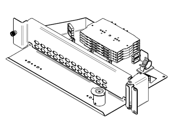 1U - adaptér 12x LC duplex, 24 svárů 2U - adaptér 24x LC duplex, 48