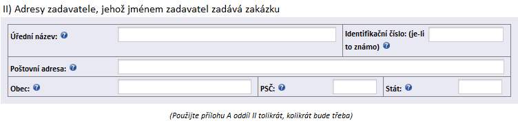 PSČ Zadavatel uvede poštovní směrovací číslo obce (text, 6 znaků z toho 5 číslic a 1 mezera), např. PSČ Kladna 1 je 272 01. V případě PSČ u zahraniční obce se uvede prvních 10 textových znaků.