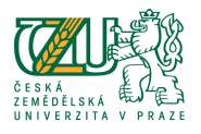 ČESKÁ ZEMĚDĚLSKÁ UNIVERZITA V PRAZE Fakulta agrobiologie, potravinových a přírodních zdrojů