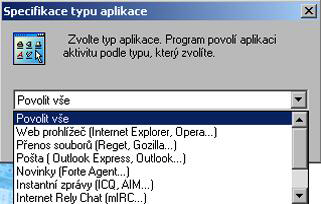 Standardní uživatelská autorizace pro IRC sítě a přístup na porty IRC serverů je povolena. Obchodní konference pro MS NetMeeting a podobné programy.