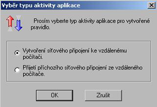 Klepněte na hyperlink specifikujte název aplikace v části Popis pravidla. Specifikujte požadovaný název aplikace v dialogu Výběr aplikace. 3. Klepněte na hyperlink Povolit vše v části Popis pravidla.