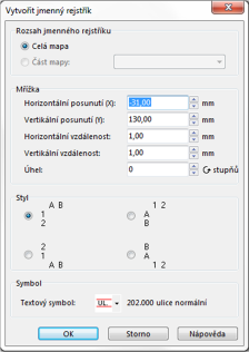 -v celé mapě nebo jen v části mapy lze vytvořit podle