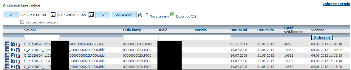 NOVINKA PROGRAM NA VYČÍTÁNÍ DAT Z KARTY ŘIDIČE Data z karty řidiče jsou jednak uložena ve složce, kterou uživatel vybral v záložce Nastavení, a také jsou k dispozici ve WEBDISPEČINKU, stačí zvolit