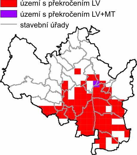 B.4 Odhad rozlohy znečištěných oblastí a velikost exponované skupiny obyvatelstva Odhad rozlohy znečištěných oblastí je uveden ve Sdělení Odboru ochrany ovzduší Ministerstva životního prostředí 4