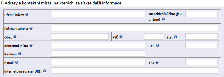 VI.2) Další informace: (je-li to relevantní) PROVOZNÍ ŘÁD - Příloha 3 v případě potřeby může Zadavatel uvést všechny ostatní relevantní informace, které se vztahují k dané veřejné zakázce a které