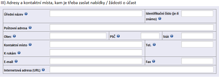 K rukám Zadavatel uvede jméno a příjmení osoby (kontaktní osoba), která je oprávněná vydávat zadávací dokumentaci (text, max. 100 znaků). Tel. Zadavatel uvede telefonní číslo kontaktní osoby (spec.