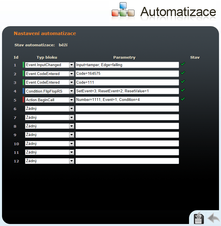 programovatelné rozhraní 2N Helios IP Automation. Typické použití 2N Helios IP Automation je v aplikacích, které vyžadují složitější propojení se systémy třetích stran.