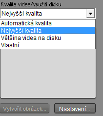 4. Ve většině případů se provádí export na DVD disk, vyberu volbu DISK 5. Vyberu typ disku DVD 6.