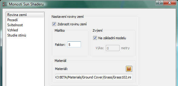 Dialog Možnosti Tento dialog můžete otevřít z roletového menu Soubor nebo pomocí ikony nástrojů prohlížeče. Obsahuje nastavení konfigurace programu.