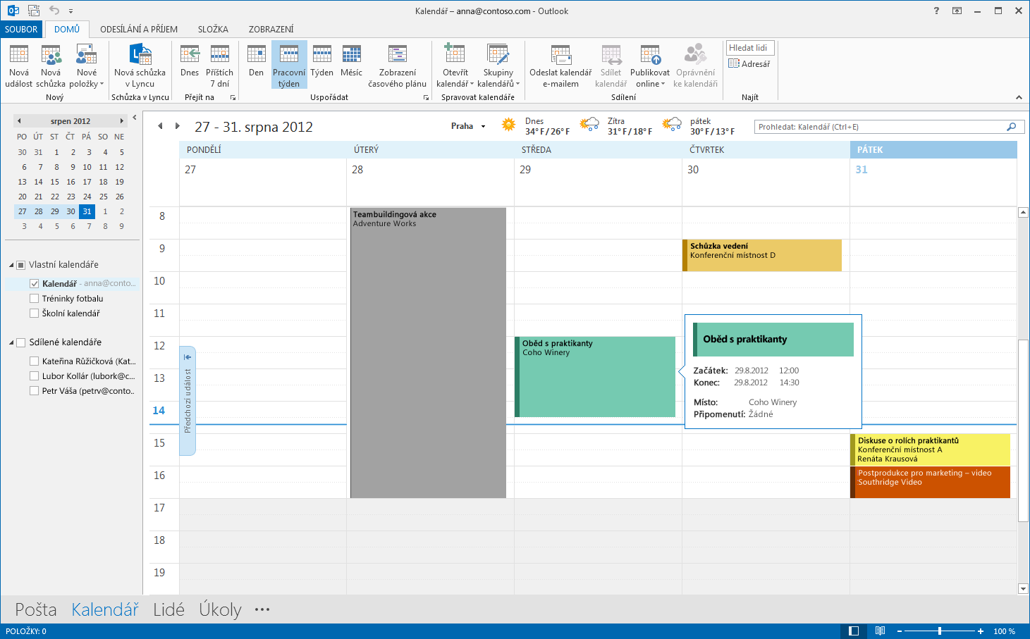 Pošta se tomu nevyrovná ani z poloviny Komunikace je důležitá, ale drahocenný je i váš čas. Outlook 2013 inovuje způsob, jakým řídíte svůj čas, lidi a úkoly.