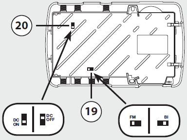 1. vstup UHF1 (včetně LTE filtru) 2. vstup UHF2 (včetně LTE filtru) 3. výstupní smyčka UHF1 nebo UHF2 (v závislosti na konfiguraci filtrů) 4. kontrolka napájení 5. síťový konektor 6.