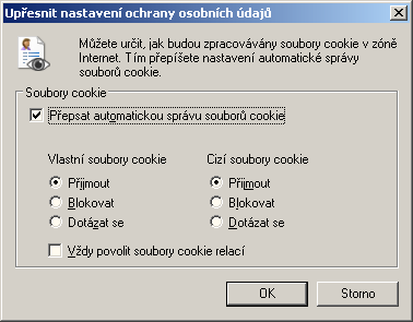 Pro novou verzi musí být povoleno používání cookies, tj.