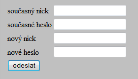 je zaměstnancem či externím zaměstnancem. Uživatelské jméno a heslo nemusí být vyplněno, neboť ne všichni zaměstnanci musí mít přístup k této aplikaci- to bude na rozhodnutí ředitelky DDM. Na Obr.