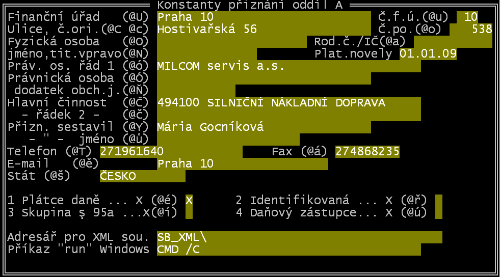 3 Změny v modulech SBPEN a SBJUCT 1.