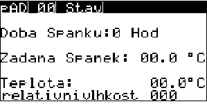 3.2.4.1 padxx Stav Tato maska je přístupná po stisku klávesy PRG na padxx obrazovce. Parametr: Rozsah/F.: [ ] Popis pad 01, 11-16 - pad Identifikační Číslo.