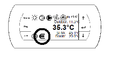 3.1.6 Ikony elektrokotle a havarijního termostatu Pokud je aktivován havarijní termostat elektrokotle zobrazí se ikona E!