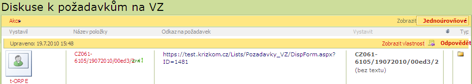 poskytnutí SHR, řádek Přehled rozhodnutí mimo IS vede na odkaz na Přehled 6 viz kapitola 6.