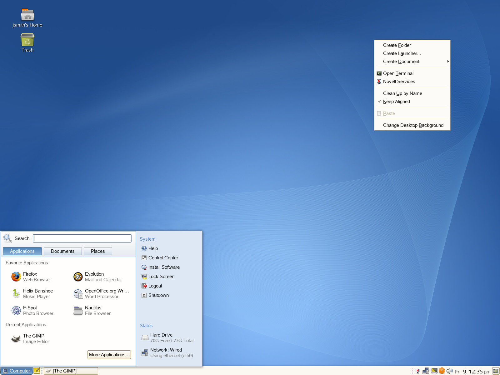 Úvodní příručka prostředí GNOME SUSE Linux Enterprise Desktop 10 SP1 RYCHLÝ ÚVODNÍ LIST NOVELL SUSE Linux Enterprise 10 poskytuje nástroje, které uživatelé systému Linux* potřebují pro svou