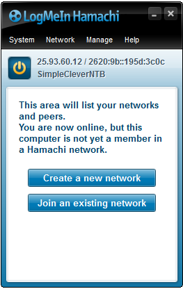UTB ve Zlíně, Fakulta aplikované informatiky, 2013 71 xxx. xxx. xxx. Uživatel má na výběr buď připojení k již exitující síti Join an existing network nebo vytvoření nové sítě Create a new network.
