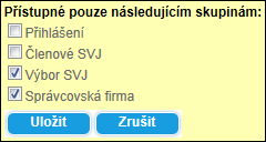 Ankety V anketách mohou hlasovat pouze členové SVJ, tedy uživatelé, kteří mají vyplněn podíl.