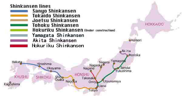 Rychlovlak - Japonsko (Šinkansen) Obr.
