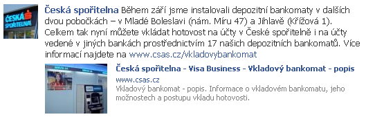 ČS na FB novinky