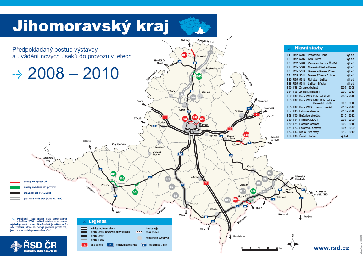 Následující obrázek předložený Ministerstvem dopravy do vlády v červnu 2008 ukazuje absurditu zavlékání trasy R43 do oblasti Drásova a Malhostovic a následného vracení hlavního toku dopravy zpět k