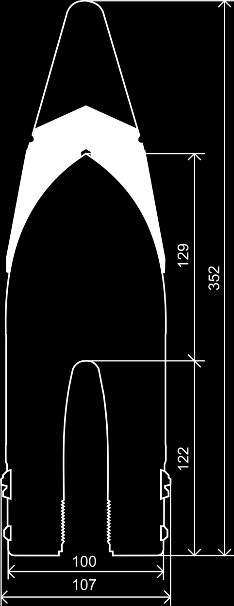 UTB ve Zlíně, Fakulta aplikované informatiky, 2014 41 5.2.2 Analýza konstrukce střely Jedná se o protipancéřovou střelu s protipancéřovou čepicí opatřenou balistickou kuklou.