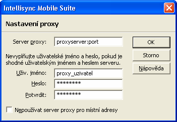 A.3. Nastavení Prxy serveru U některých zákazníků se pr přístup k Internetu pužívá prxy server s případnu autentizací uživatele.