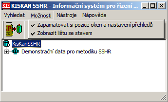 8. Klávesou Enter uložte změny na uzlu do databáze. H.2.3 Nastavení ukládání pozic oken 1.